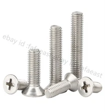 M1 M1.2 M1.4 M1.6 M2 304 Stainless Phillips Sunk Head Small Screws