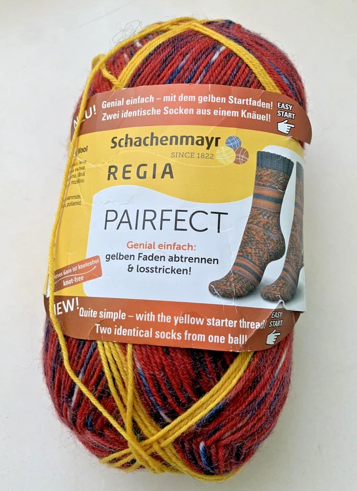 Calcetín Regia - PAIRFECT - #7123 Nautica - 75% Lana 25% Nylon - 100g/459 yardas Foto 2 de 4