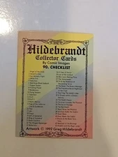 Hildebrandt Collector Cards 1992 #90 Checklist Comic Images Fantasy Sci-fi