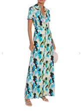 DIANE VON FURSTENBERG Silk Georgia Dress ( size 4)