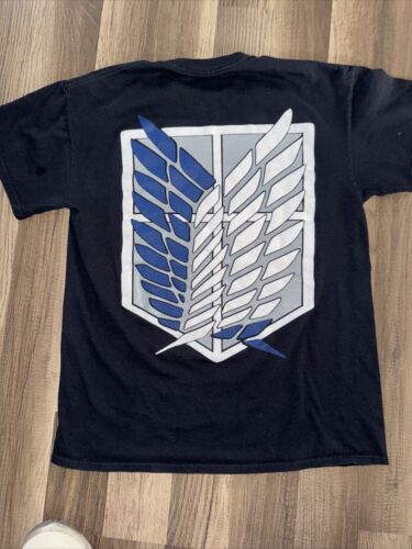 Vintage Attack On Titan T-Shirt Y2K Blue Anvil Tag