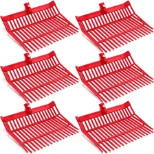 6 Pcs Manure Fork Replacement Head, 18 Tines Pitchfork Head with Screws and Nuts