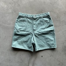 Vintage 90s Lee Teal Green Chino Shorts Womens SIZE 18 MED