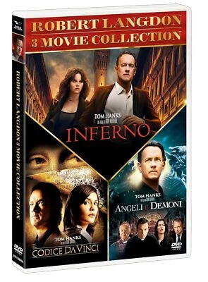 EAGLE PICTURES 3 Dvd IL CODICE DA VINCI TRILOGIA INFERNO ANGELI E DEMONI 3 FILM COLLECTION new
