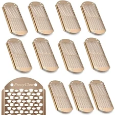 12pc Callus File Replacement Blades Foot File Callus Shaver Double Hole - Silver