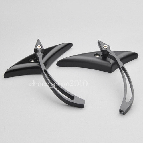 Espejos laterales personalizados Black Spear para motocicleta deportes de calle bicicleta crucero helicóptero - Imagen 2 de 6
