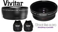 2-pc Lens Set Pro Hd Wide Angle & Telephoto Lens Kit For Pentax K-r Kr 2-pc Lens Set Pro Hd Wide Angle & Telephoto Lens Kit For Pentax K-r Kr