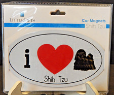 Little Gifts I    Love Shih Tzu Car Magnet 6  X 3.5  