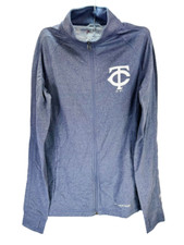 Majestic Athletic Women's Minnesota Twins Scoring Full-zip Jacket Small Navy