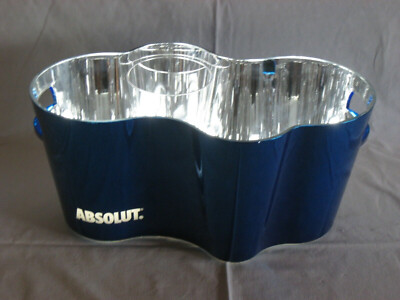 Absolut Vodka Kühler Eisschale Eisbox Magnum LED Beleuchtet