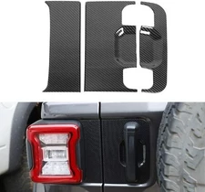 3pcs Tailgate Door Handle Panel Decor Cover Trim for 2018+ Jeep Wrangler JL JLU