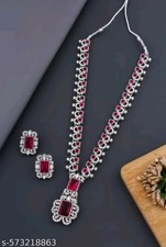 Indian Kundan Necklace Set Earrings Bridal Wedding Jewelry for Women