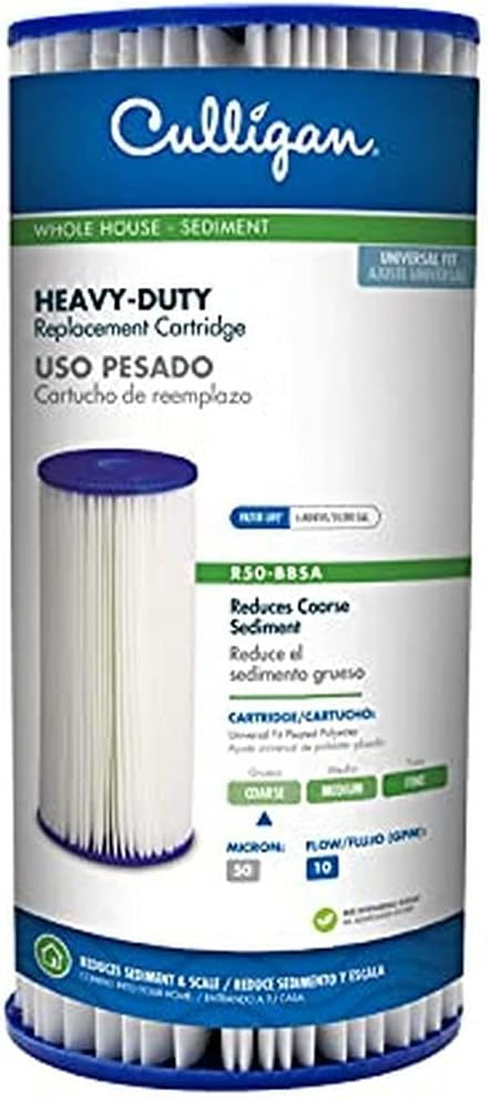 R50-BBSA Whole House Heavy Duty Water Filter Cartridge, 24,0