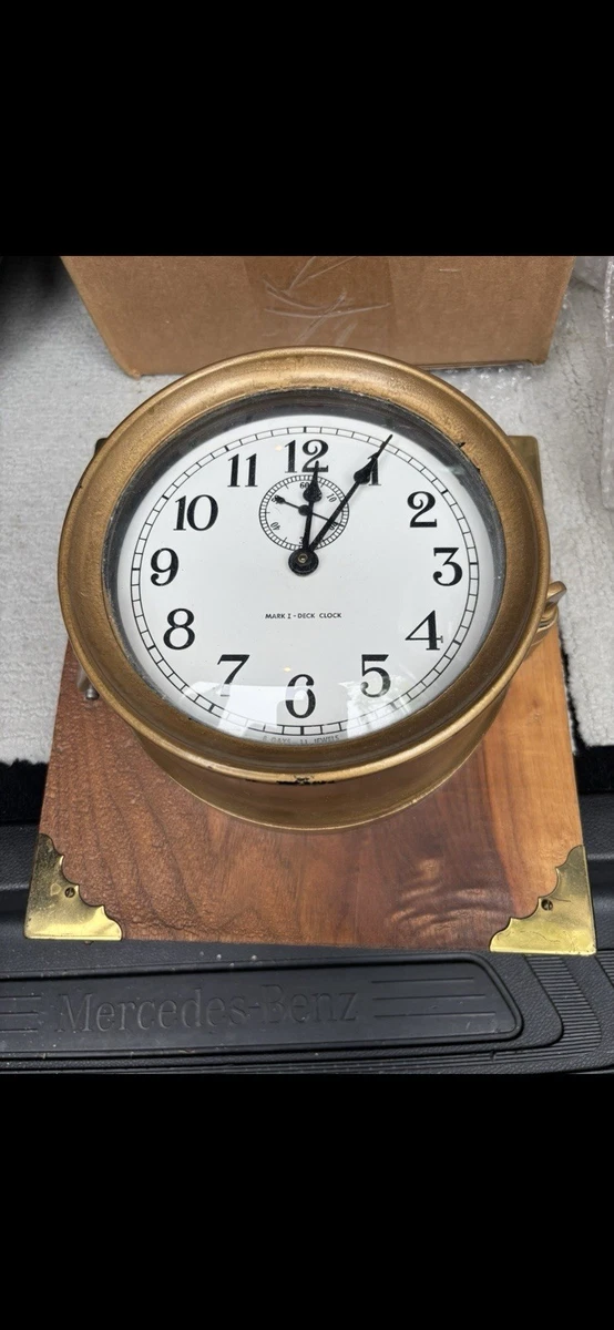 Vintage Original US Navy Deck Clock Antique Maritime Clocks for