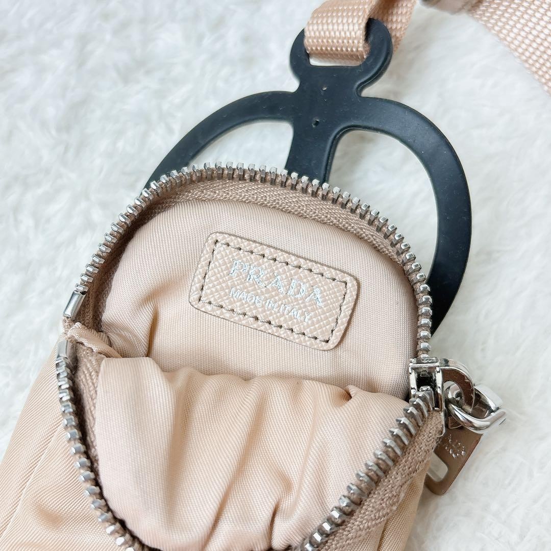 PRADA Nylon Smartphone Case Beige Pouch Triangle Logo thumbnail 7