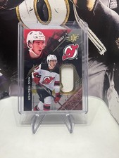 2017-18 SPx #R-NH Nico Hischier Rookies Material Jersey #/299 New Jersey Devils