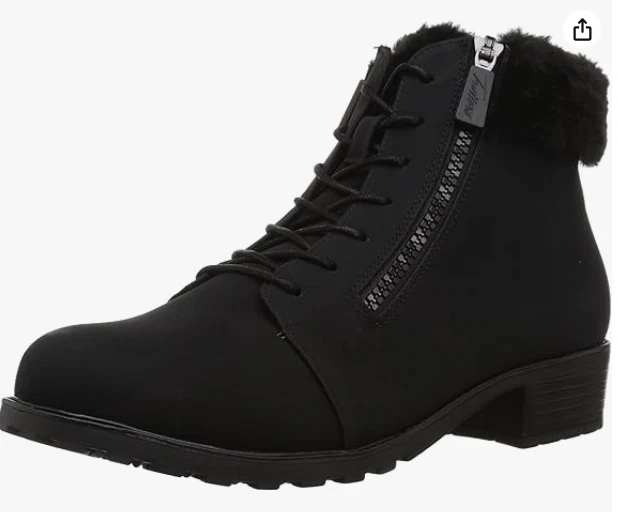 Trotters Women's Below Zero Black Nubuc Winter Snow Leather Boots Size 11 N