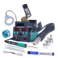 Soldering Station Kit 775W with Soldering Iron Stand Handle 4 T12 Tip