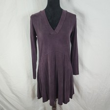 Anthropologie DOLAN Left Coast Collection Size XS Plum Purple V-Neck Tunic Dress