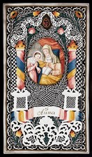 canivet pergamena miniatura 1700 S.ANNA