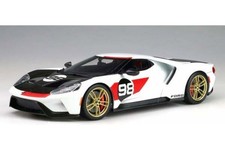 GT Spirit 1/18 Ford GT #98 Heritage Edition White Resin Model US Exclusive