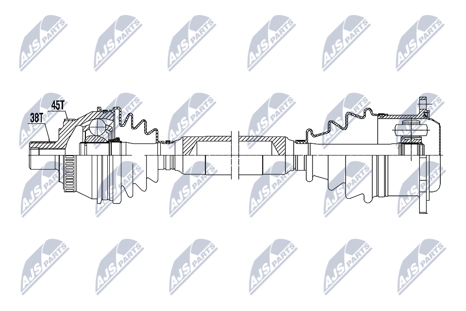 Driveshaft For Audi A6 C5 97-, A8 D2 94- /Front,Left,Atm/ - Image 5