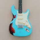 Old Aged Electric Guitar Rosewood Fretboard Mahogany Body Rosewood Fretboard — photo 2
