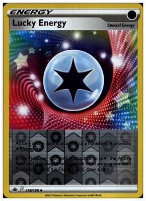 Lucky Energy Reverse Holo Uncommon SWSH06: Chilling Reign 158/198 NM