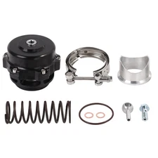 Black Universal 50mm BOV Blow Off Valve Q Typer With V-Band Flange