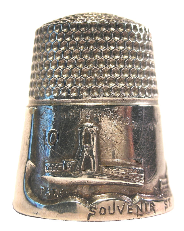 Ketcham & McDougall (KMD) Souvenir St. Augustine Florida Sterling Silver Thimble
