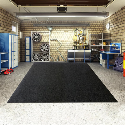 Garagenmatte 223X487Cm Werkstattboden Mit Wasserdichter & Rutschfester Rückseite