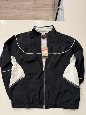 Nike Air Jordan Essentials Woven Warm-Up Jacket Black Mens Large DV7624-010 NWT