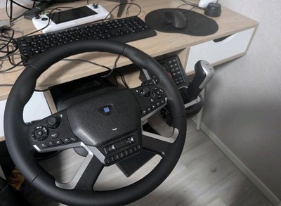 HORI Rennlenkrad für PC, verkabelt, mit Schalthebel & Pedalen, Schwarz/Silber