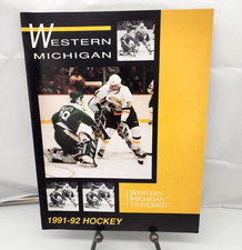 WESTERN MICHIGAN COLLEGE HOCKEY MEDIA GUIDE - 1991 1992 - KEITH JONES COVER