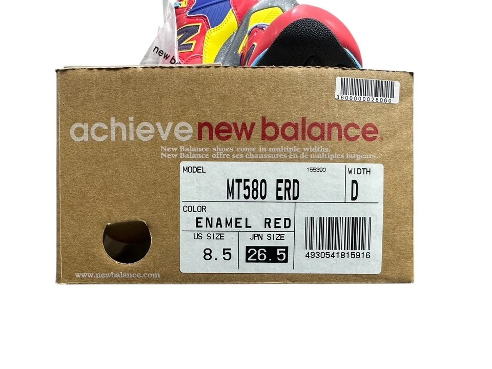 Very Rare NEW BALANCE Japan MT580 ERD Undefeated xStussy x Mad Hectic Enamel Red - Image 2 of 4