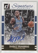 2016-17 Panini Donruss Signature Series Gold 6/10 Shabazz Muhammad #37 Auto 0b0