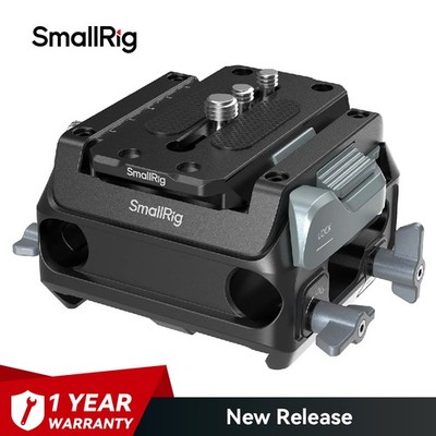 SmallRig Manfrotto-Type Mount Plate Kit with 15mm Dual Rod Clamp