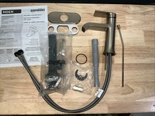 Moen Genta Single-Handle Brushed Nickel Bathroom Faucet WS84760SRN