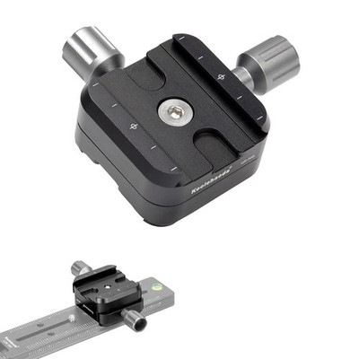 QR50B Quick Release Plate Clamp Double Adapter Fits Arca Swiss RRS Rail