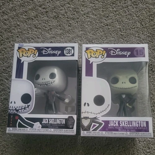Funko Pop Lot Disney Jack Skellington #15 and #1381 Vinyl Figures New in Box