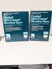 2 Boxes Coated Nicotine 2mg Gum - Mint Freeze - 260ct Total- up  up EXP:06/2026