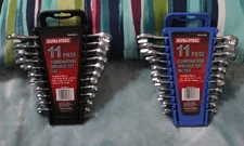 Ultra Steel - Combination Wrench Set Combo - 11 Piece Metric and 11 Piece SAE