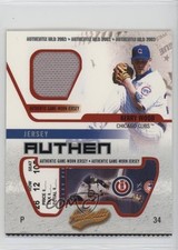 2003 Fleer Authentix Jersey Authentix Ripped Kerry Wood #JA-KW 0q5