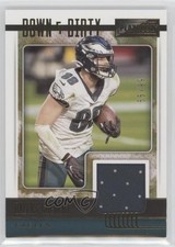 2021 Panini Playbook Down and Dirty Relics Gold 55/99 Dallas Goedert 5x8