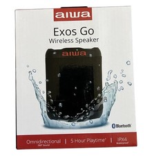 AIWA Wireless Bluetooth Speaker Waterproof Exos Go AI6001 BLK New