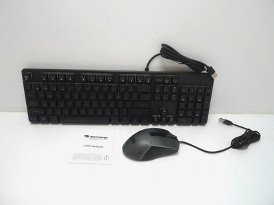 iBuyPower Chimera KM7 RGB ET-8362 USB Wired Gaming Keyboard + Mouse Combo