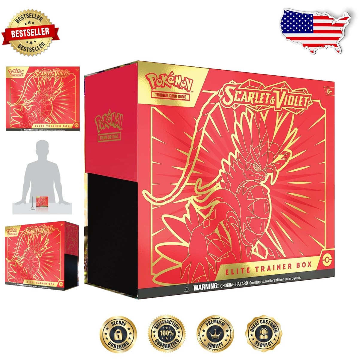 Elite Trainer Box Pokemon Scarlet Violet TCG Miraidon Koraidon