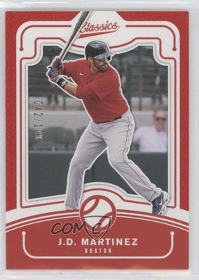2021 Panini Chronicles Classics Red 42/100 JD Martinez #7 0l2