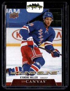 2020-21 Upper Deck UD Canvas Young Guns K'Andre Miller New York Rangers #C235