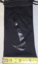 2x Nike Drawstring Pouch Sunglasses Eyeglasses Case Black Microfiber Bags